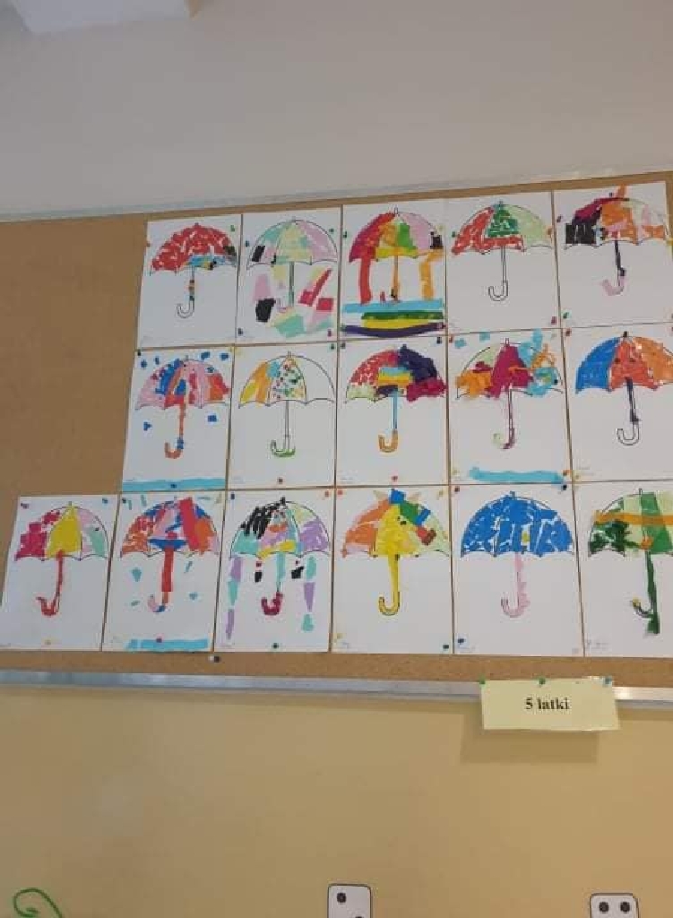 5-latki - praca plastyczna "Parasol"