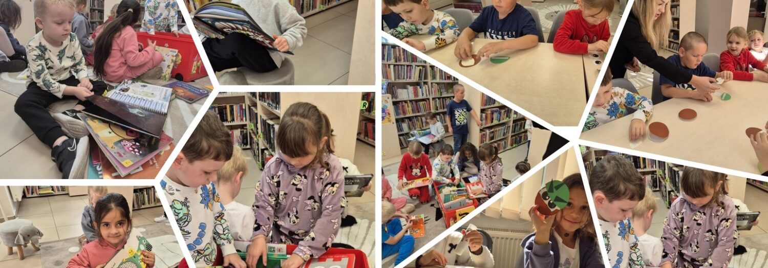 Grupa Dinusiów w bibliotece