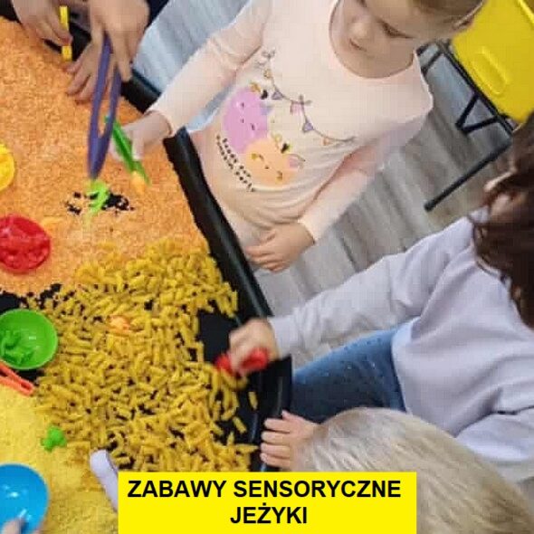 Zabawy sensoryczne - Jeżyki