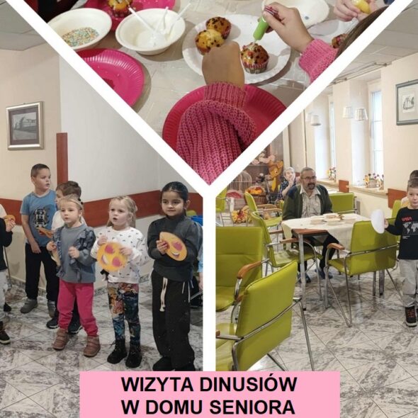 Wizyta Dinusiów w Domu Seniora