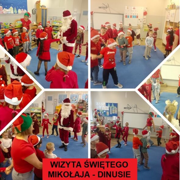 Wizyta Świętego Mikołaja - Dinusie