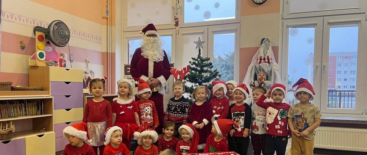 Wizyta Świętego Mikołaja - Kotki